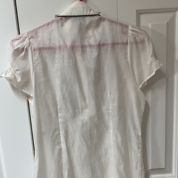 Tuexedo Kensie Blouse Black and White - Picture 8 of 9